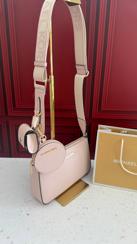 Jet Set Saffiano Leather Crossbody Bag with Case for Apple AirPods Pro